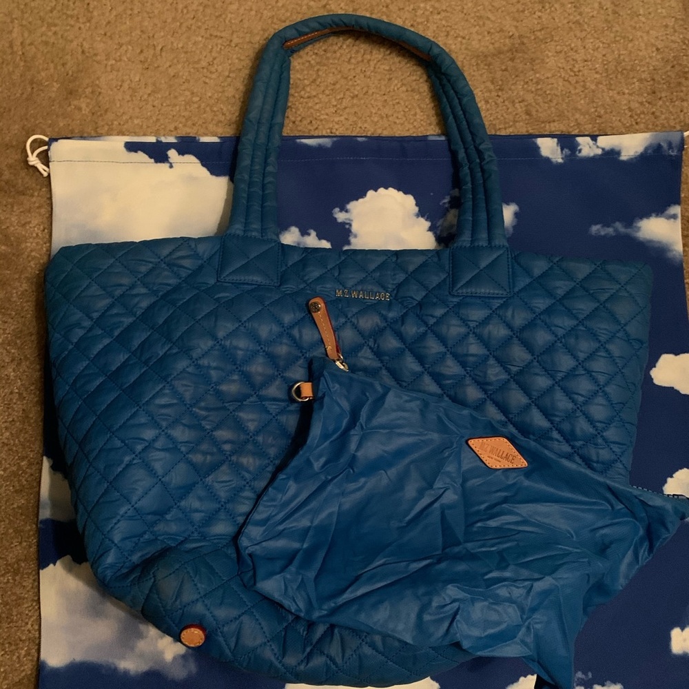 MZ Wallace Medium Metro Tote Tahiti Blue